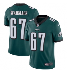 Youth Nike Philadelphia Eagles #67 Chance Warmack Midnight Green Team Color Vapor Untouchable Limited Player NFL Jersey
