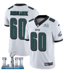 Men's Nike Philadelphia Eagles #60 Chuck Bednarik White Vapor Untouchable Limited Player Super Bowl LII NFL Jersey