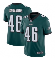 Men's Nike Philadelphia Eagles #46 Herman Edwards Midnight Green Team Color Vapor Untouchable Limited Player NFL Jersey