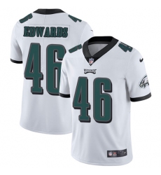 Men's Nike Philadelphia Eagles #46 Herman Edwards White Vapor Untouchable Limited Player NFL Jersey