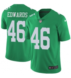 Youth Nike Philadelphia Eagles #46 Herman Edwards Limited Green Rush Vapor Untouchable NFL Jersey