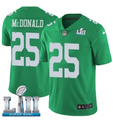 Youth Nike Philadelphia Eagles #25 Tommy McDonald Limited Green Rush Vapor Untouchable Super Bowl LII NFL Jersey