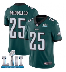Youth Nike Philadelphia Eagles #25 Tommy McDonald Midnight Green Team Color Vapor Untouchable Limited Player Super Bowl LII NFL Jersey