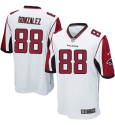 Youth Nike Atlanta Falcons #88 Tony Gonzalez Game White NFL Jersey