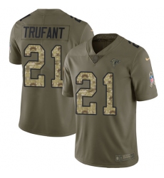 Youth Nike Atlanta Falcons #21 Desmond Trufant Limited Olive/Camo 2017 Salute to Service NFL Jersey