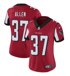Women's Nike Atlanta Falcons #37 Ricardo Allen Red Team Color Vapor Untouchable Limited Player NFL Jersey