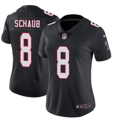 Women's Nike Atlanta Falcons #8 Matt Schaub Black Alternate Vapor Untouchable Limited Player NFL Jersey