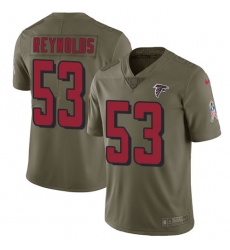 Men's Nike Atlanta Falcons #53 LaRoy Reynolds Limited Olive 2017 Salute to Service NFL Jersey