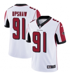Youth Nike Atlanta Falcons #91 Courtney Upshaw White Vapor Untouchable Limited Player NFL Jersey