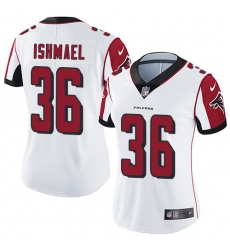 Women's Nike Atlanta Falcons #36 Kemal Ishmael White Vapor Untouchable Limited Player NFL Jersey