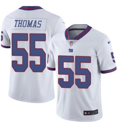 Men's Nike New York Giants #55 J.T. Thomas Limited White Rush Vapor Untouchable NFL Jersey