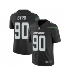 Youth New York Jets #90 Dennis Byrd Black Alternate Vapor Untouchable Limited Player Football Jersey
