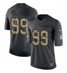 Youth Nike New York Jets #99 Steve McLendon Limited Black 2016 Salute to Service NFL Jersey