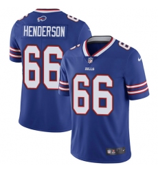 Men's Nike Buffalo Bills #66 Seantrel Henderson Royal Blue Team Color Vapor Untouchable Limited Player NFL Jersey