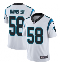 Youth Nike Carolina Panthers #58 Thomas Davis White Vapor Untouchable Limited Player NFL Jersey