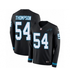 Men's Nike Carolina Panthers #54 Shaq Thompson Limited Black Therma Long Sleeve NFL Jersey