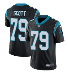 Youth Nike Carolina Panthers #79 Chris Scott Black Team Color Vapor Untouchable Limited Player NFL Jersey