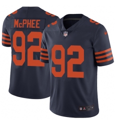 Men's Nike Chicago Bears #92 Pernell McPhee Navy Blue Alternate Vapor Untouchable Limited Player NFL Jersey