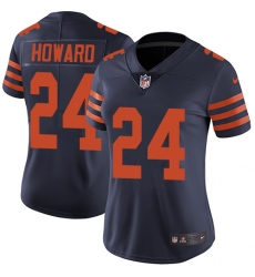 Women's Nike Chicago Bears #24 Jordan Howard Navy Blue Alternate Vapor Untouchable Limited Player NFL Jersey