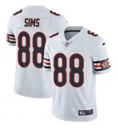 Men's Nike Chicago Bears #88 Dion Sims White Vapor Untouchable Limited Player NFL Jersey