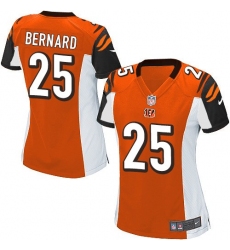 Women's Nike Cincinnati Bengals #25 Giovani Bernard Game Orange Alternate NFL Jersey