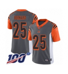 Youth Cincinnati Bengals #25 Giovani Bernard Limited Silver Inverted Legend 100th Season Football Jersey