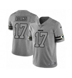 Men's Green Bay Packers #17 Davante Adams Limited Gray Team Logo Gridiron Limited Football Jersey
