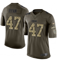 Youth Nike Green Bay Packers #47 Jake Ryan Elite Green Salute to Service NFL Jersey