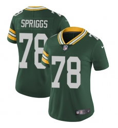 Women's Nike Green Bay Packers #78 Jason Spriggs Green Team Color Vapor Untouchable Limited Player NFL Jersey
