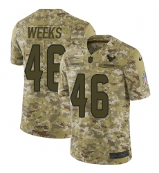 Men's Nike Houston Texans #46 Jon Weeks Limited Camo 2018 Salute to Service NFL Jersey