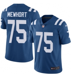 Men's Nike Indianapolis Colts #75 Jack Mewhort Royal Blue Team Color Vapor Untouchable Limited Player NFL Jersey