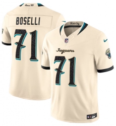 Men's Jacksonville Jaguars #71 Tony Boselli Cream 2026 F.U.S.E. Rivalries Collection Limited Football Stitched Jersey
