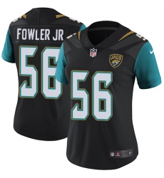 Women's Nike Jacksonville Jaguars #56 Dante Fowler Jr Black Alternate Vapor Untouchable Limited Player NFL Jersey