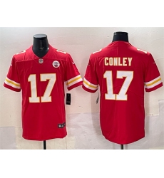 Men’s Kansas City Chiefs #17 Chris Conley Red Vapor Untouchable Limited Football Stitched Jersey