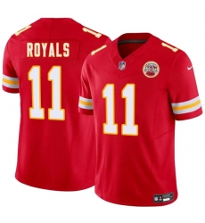 Men's Kansas City Chiefs #11 Jalen Royals Red 2025 Draft F.U.S.E. Vapor Untouchable Limited Football Stitched Jersey